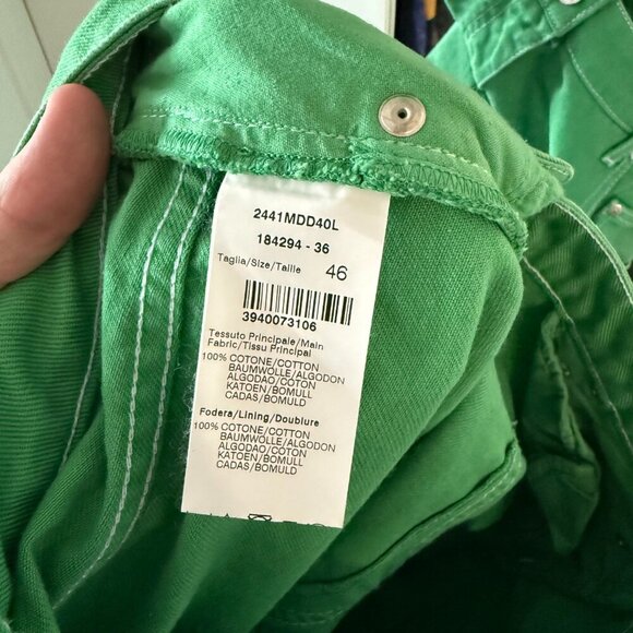 MSGM Raw Hem Mini Skirt Size 46 Color Green - Picture 5 of 5